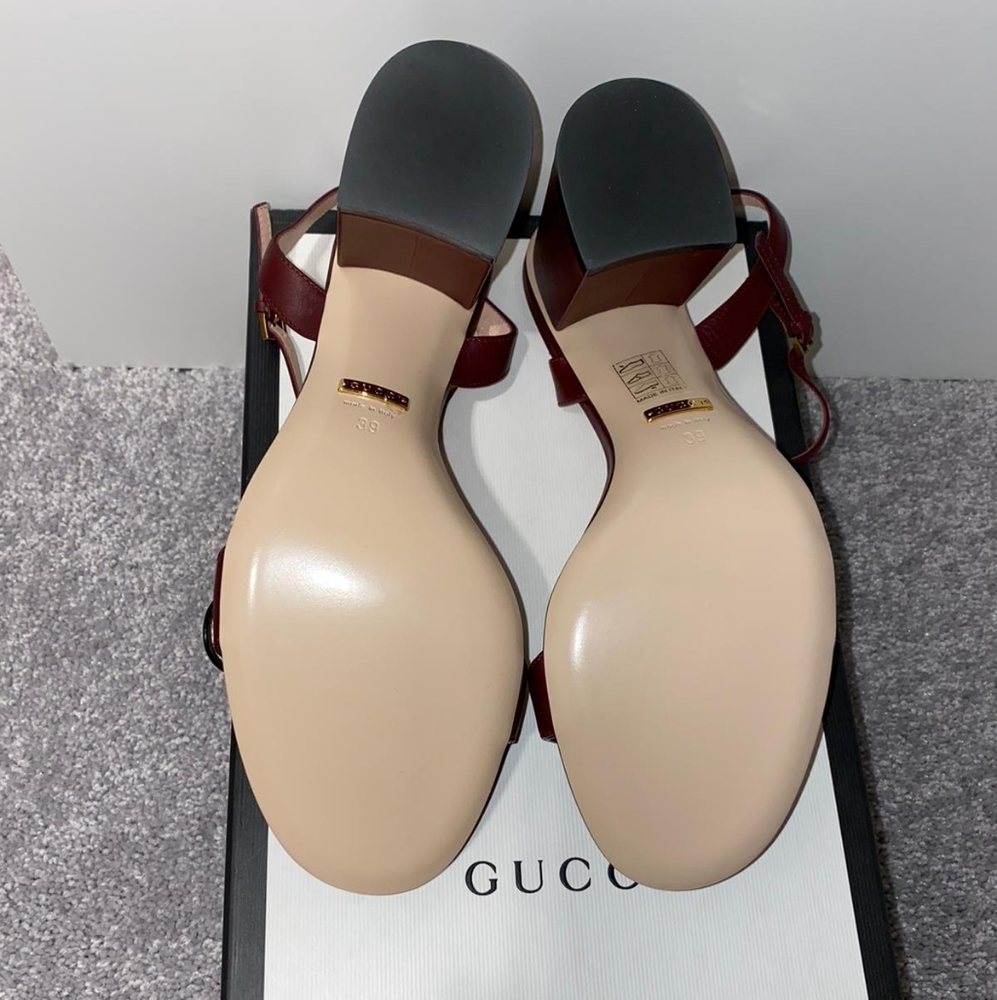 [Sold] Gucci Marmont Logo embellished sandals - Picture 3 of 5